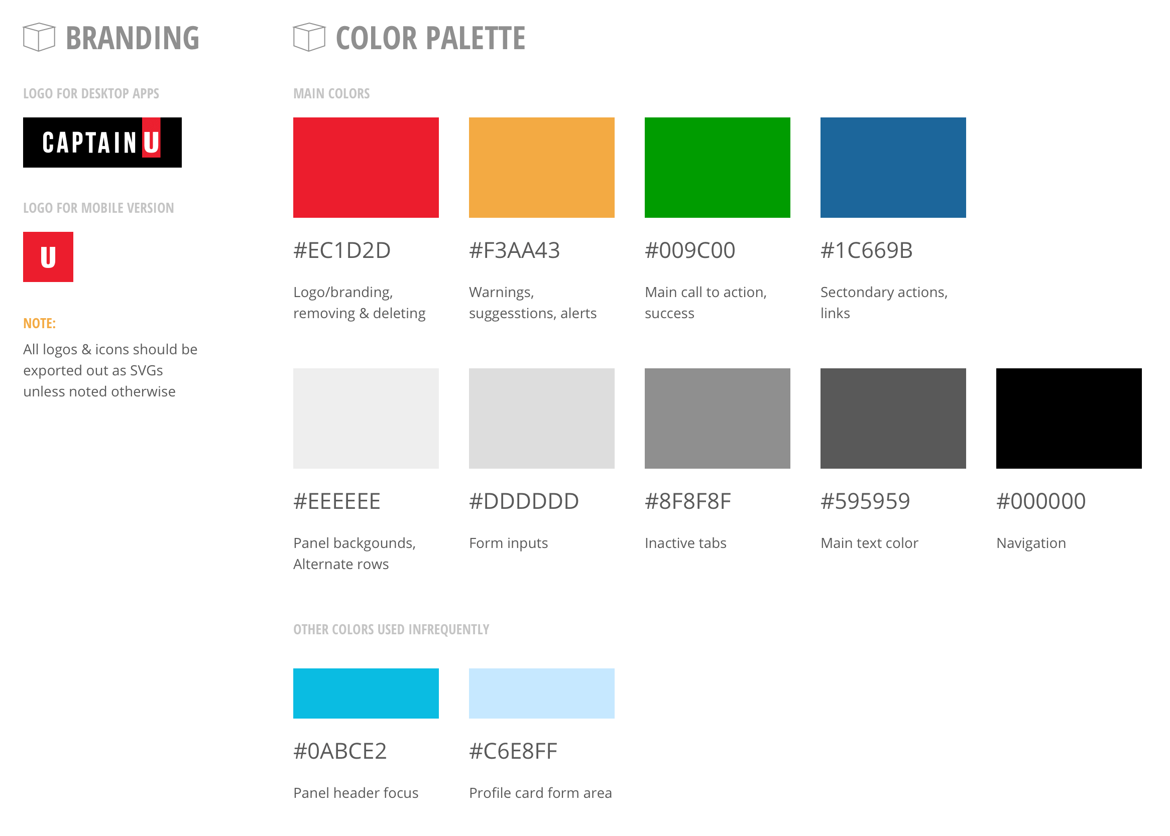 branding and colors